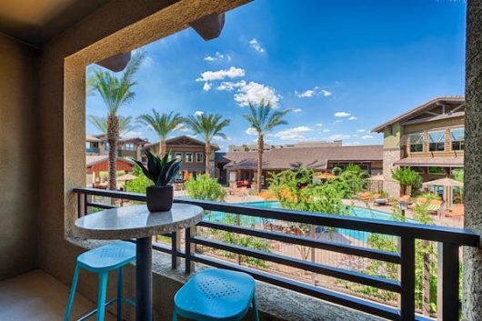 Jefferson at One Scottsdale balcony pool view